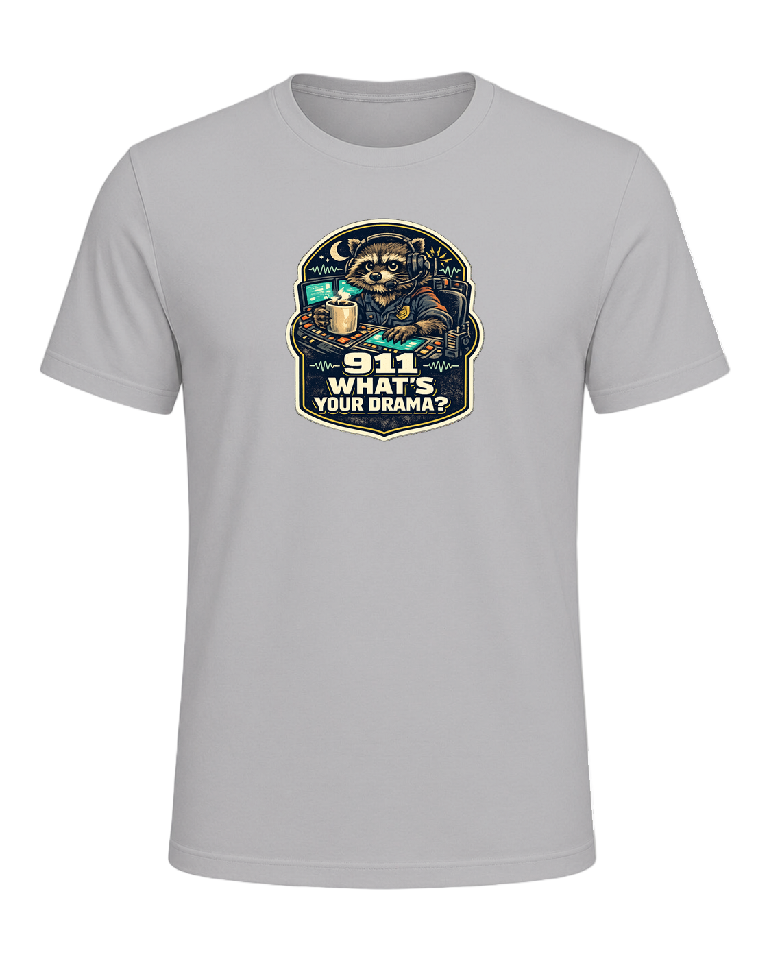 911 What's Your Drama? Tee — Athletic Heather