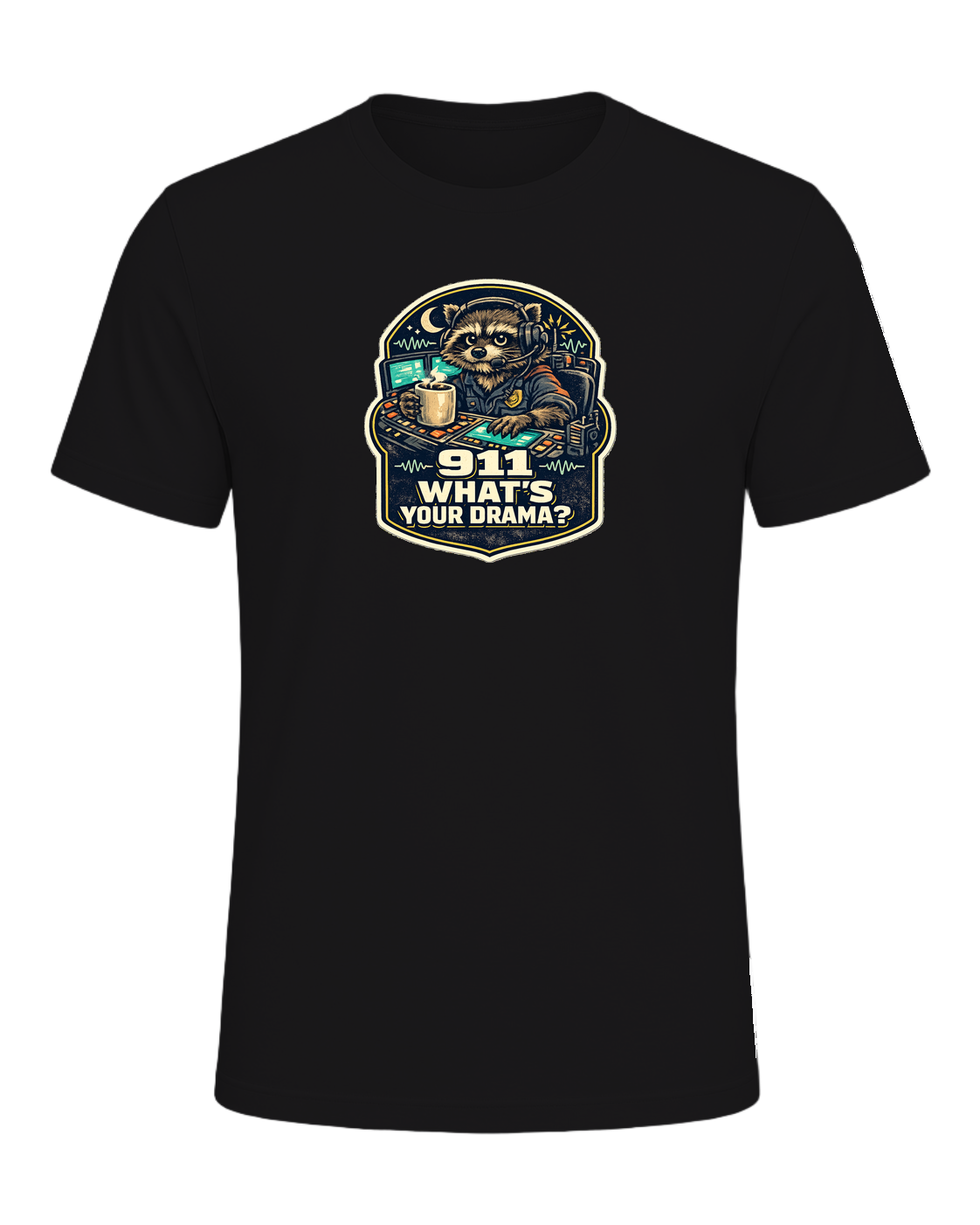 911 What's Your Drama? Tee — Dark Grey Heather