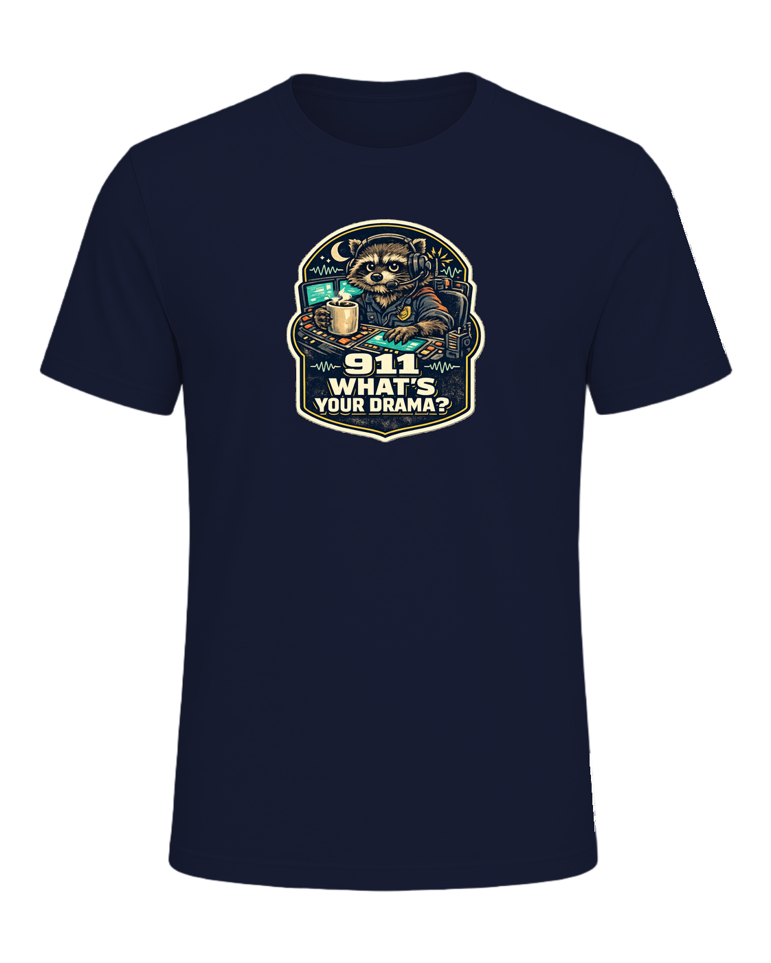 911 What's Your Drama? Tee — Navy