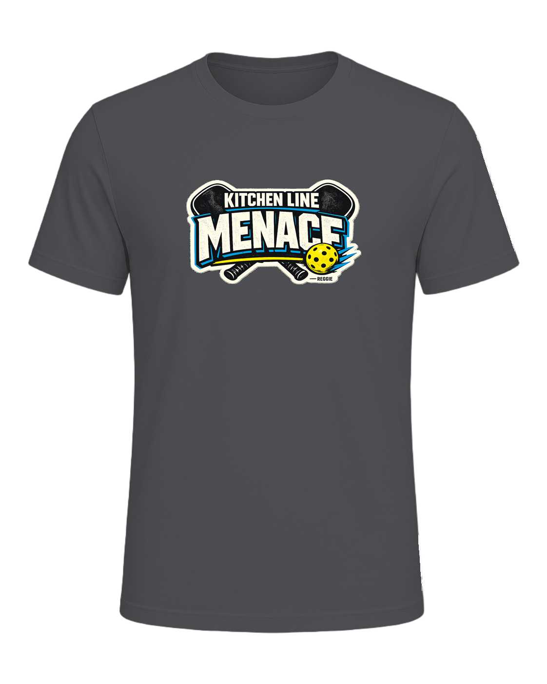 A bold pickleball tee for players who become a menace at the kitchen line. — Asphalt
