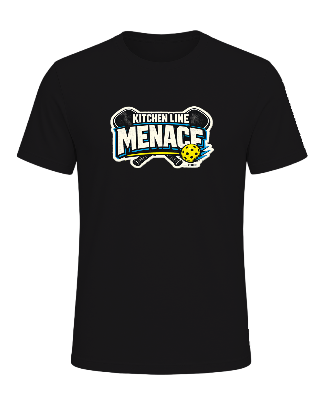 A bold pickleball tee for players who become a menace at the kitchen line. — Dark Grey Heather