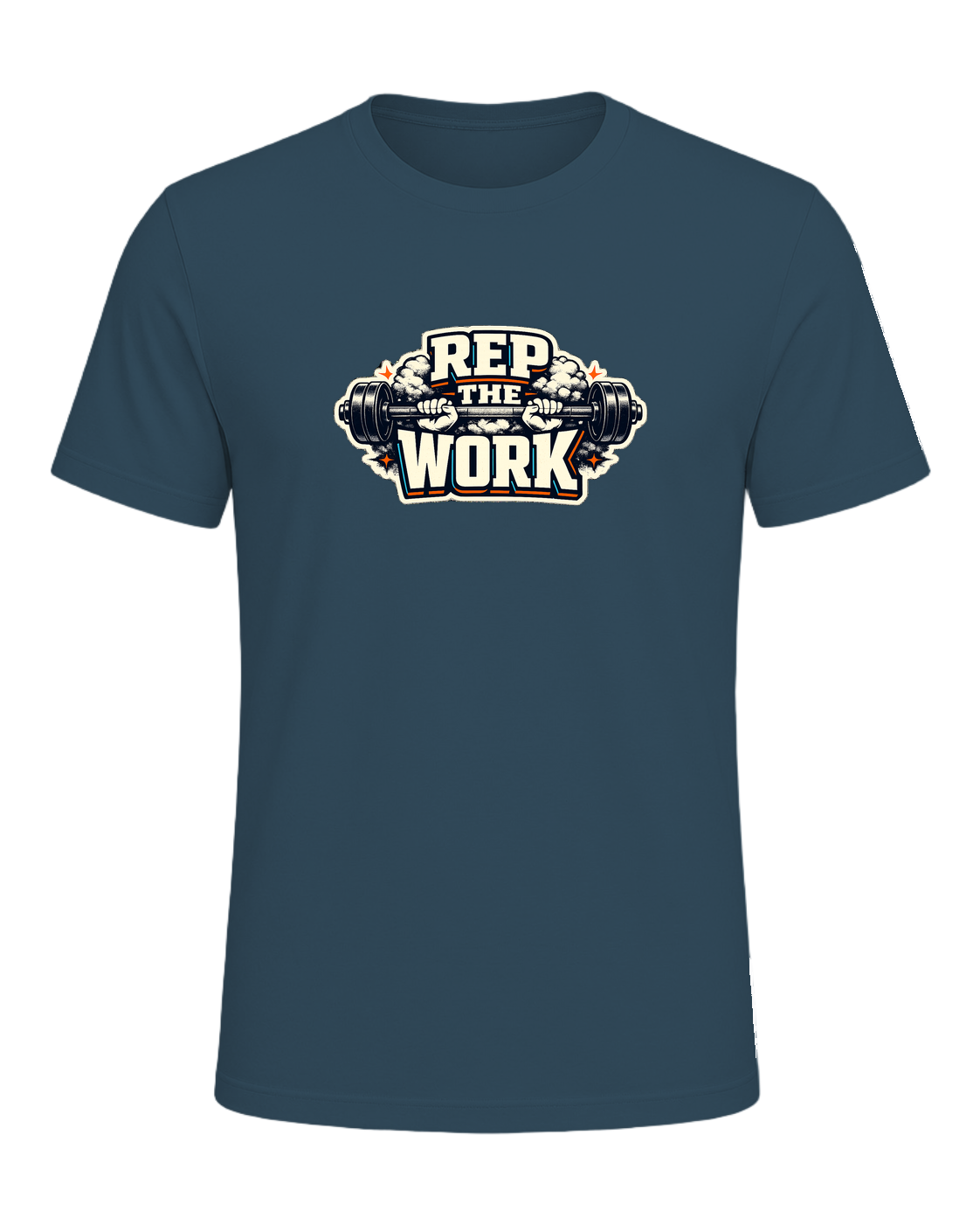 A bold barbell gym tee for lifters who believe the reps are the whole point. — Deep Teal