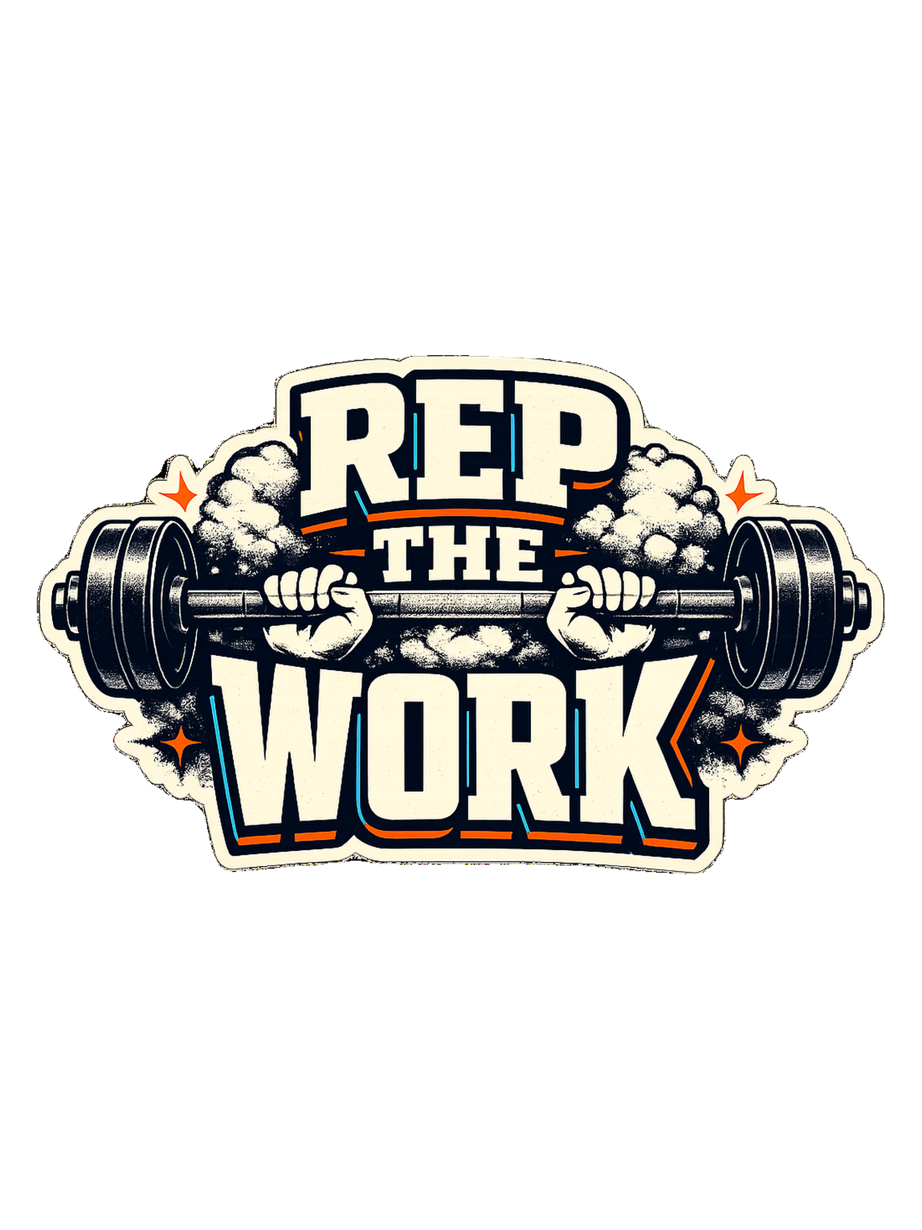 A bold barbell gym tee for lifters who believe the reps are the whole point.