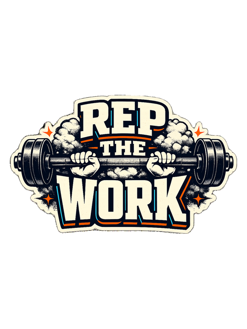 A bold barbell gym tee for lifters who believe the reps are the whole point.