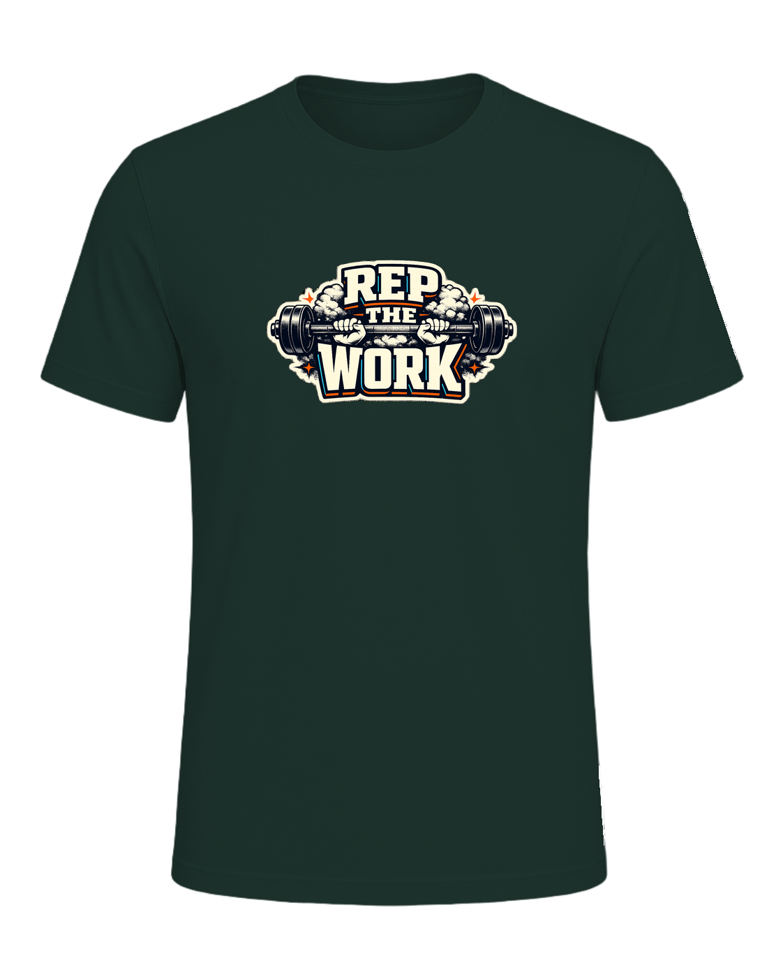 A bold barbell gym tee for lifters who believe the reps are the whole point. — Forest